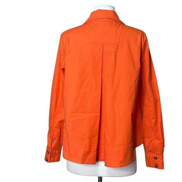 Cabi Resort Jacket Orange Button Front Lightweight Size Small - Picture 4 of 8